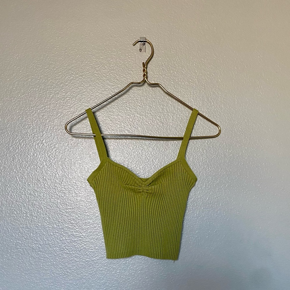 CROP TOP TANK WITH MATCHING CARDIGAN